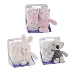 CUDDLE ANIMAL & BLANKET