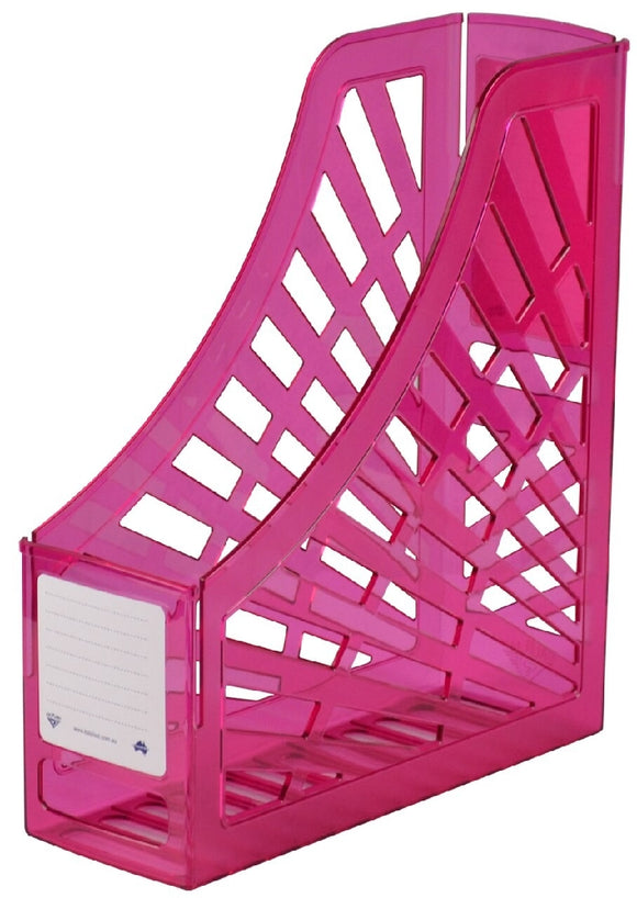 MAGAZINE STAND ITALPLAST TINTED PINK