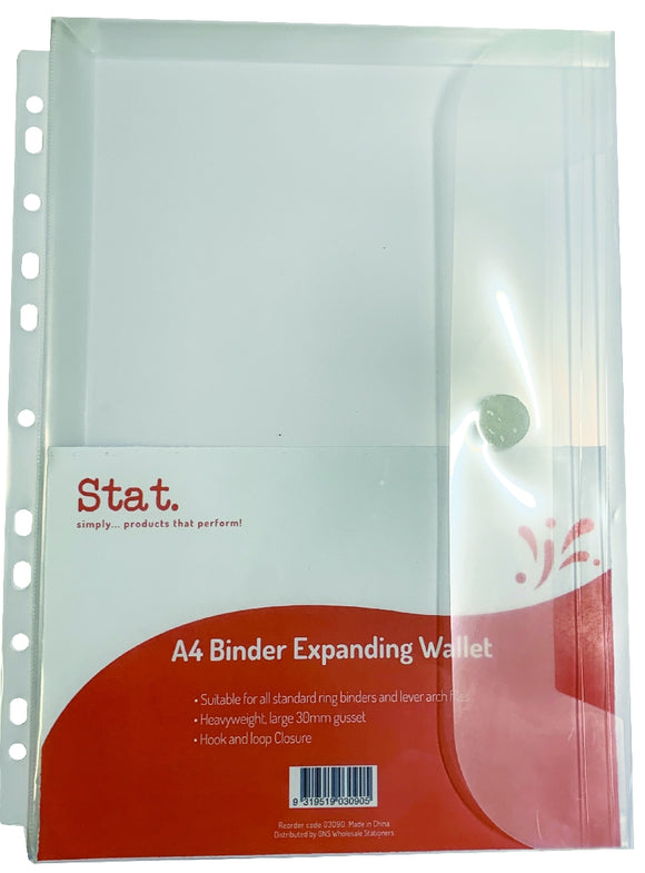 EXPANDING BINDER WALLET SOVEREIGN A4 CLEAR