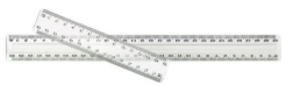 RULER CLEAR 30CM PLASTIC