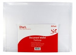 DOCUMENT WALLET SOVEREIGN F/C CLEAR SINGLES