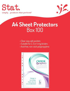 SHEET PROTECTORS SOVEREIGN A4 BX100
