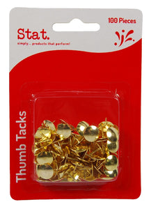 DRAWING PINS SOVEREIGN GOLD PK 100