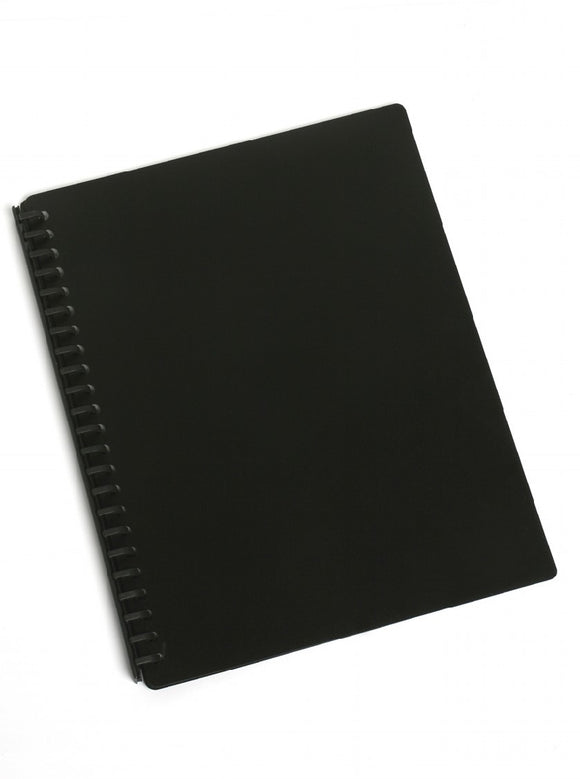 DISPLAY BOOK SOVEREIGN A4 REFILLABLE BLACK 20P