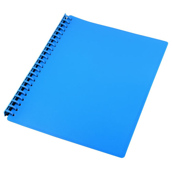 DISPLAY BOOK SOVEREIGN A4 REFILLABLE BLUE 20P