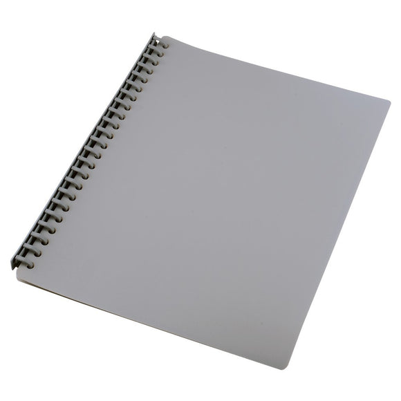 DISPLAY BOOK SOVEREIGN A4 REFILLABLE GREY 20P