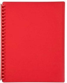 DISPLAY BOOK SOVEREIGN A4 REFILLABLE RED 20P