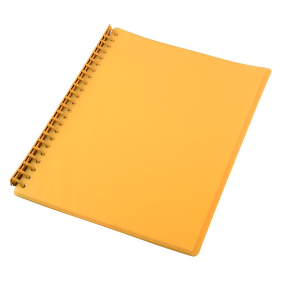 DISPLAY BOOK SOVEREIGN A4 REFILLABLE YELLOW 20P