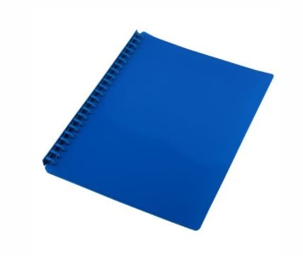 DISPLAY BOOK SOVEREIGN A4 REFILLABLE GLOSS BLUE 20P