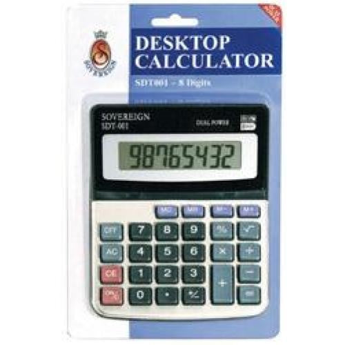 CALCULATOR SOVEREIGN 8 DIGIT SDT001 SMAL