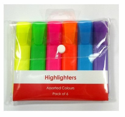 HIGHLIGHTERS 6PK GNS