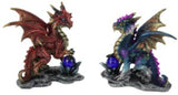 DRAGON W/ORB ON ROCK 15CM