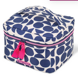 VANITY LITE TRAIN CASE-GEO NAVY
