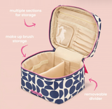 VANITY LITE TRAIN CASE-GEO NAVY
