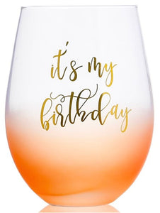 WINE GLASS STEMLESS MY PARTY