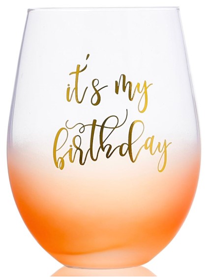 WINE GLASS STEMLESS MY PARTY