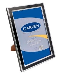 DOCUMENT FRAME CARVEN A4 BLACK/SILVER