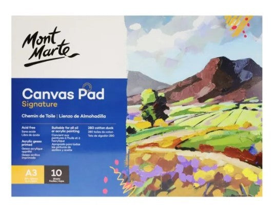 MM CANVAS PAD 10 SHEET A3