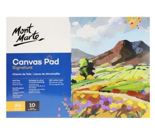 MM CANVAS PAD 10 SHEET A4