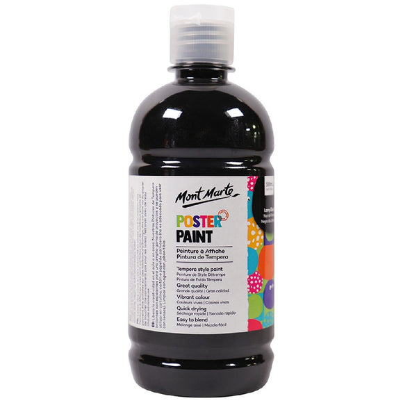 POSTER PAINT 500ML-LAMP BLACK