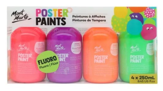 MM POSTER PAIN 250ML 4PC - FLURO