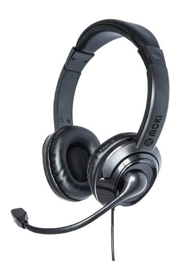 HEADPHONES MOKI USB CONNECTION W/MIC 