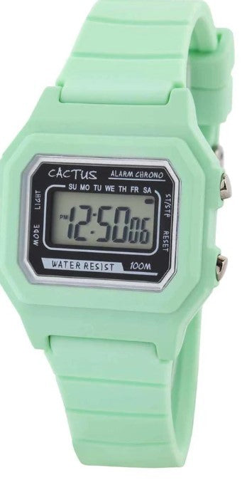 CACTUS WATCH DIGITAL MINT GREEN