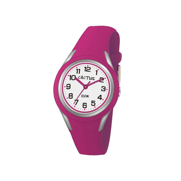 CACTUS WATCH SILICONE BAND-PINK