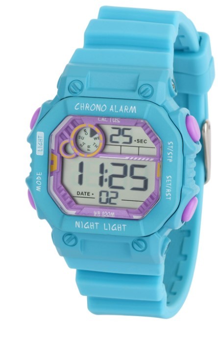 CACTUS WATCH 100M DIGITAL AQUA