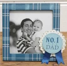 BLUE RIBBON DAD MINI PHOTO FRAME