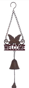 VINTAGE BUTTERFLY WELCOME BELL