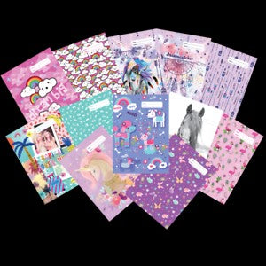 BOOK JACKETS SPENCIL A4 GIRL ASSORTED DESIGNS