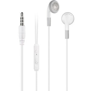 EARPHONE W/MIC & VOLUME CONTROL - WHITE