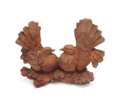 FANTAIL BIRDS CAST IRON