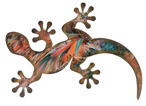 COLOURFUL GEKO WALL ART