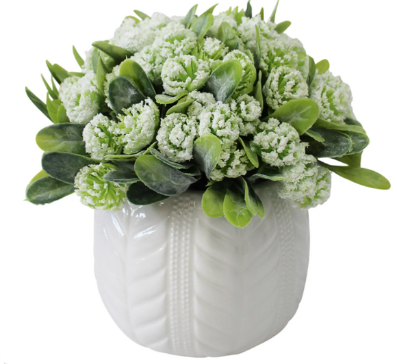 FLOWER POT WHITE