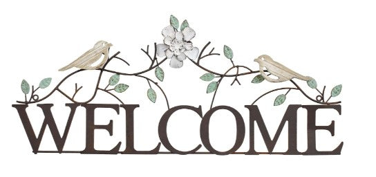 WELCOME SIGN BIRDS