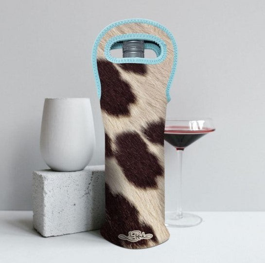 COWHIDE BOTTLE COOLER