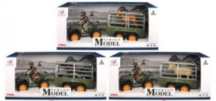 FARM ANIMALS VEHICLE & TRAILER WITH HORSE & FIGURE ASS