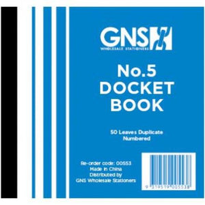 DOCKET DOOK GNS #553 NO. 5
