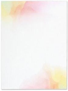 WATERCOLOR SUNSET STATIONERY BOX