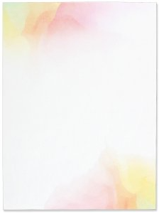 WATERCOLOR SUNSET STATIONERY BOX