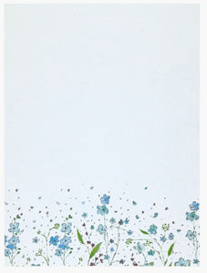 BOX STAT BLUE FLOWERS